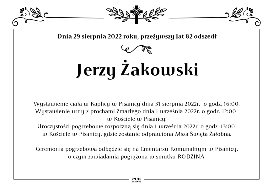 Jerzy Żakowski - nekrolog